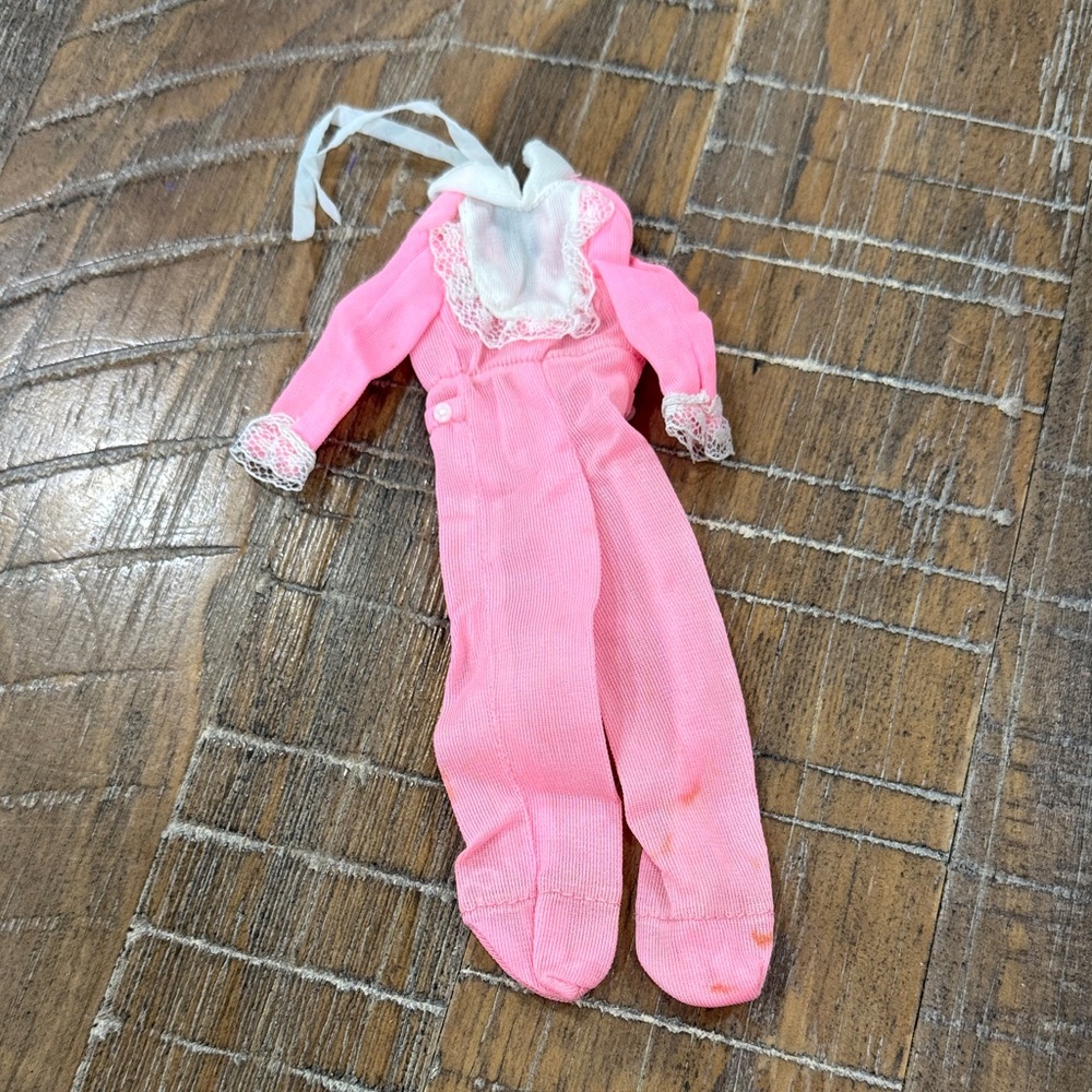 Skipper outfit 1975 #7220 Pink Doll Outfit with Lace Trim